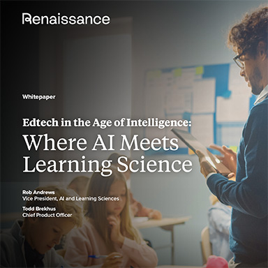 Cover of the Edtech in the Age of Intelligence whitepaper