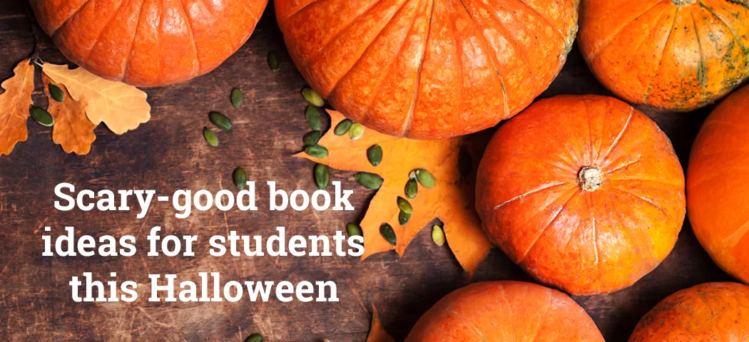 Feaured image for the post: Scary-good book ideas for students this Halloween