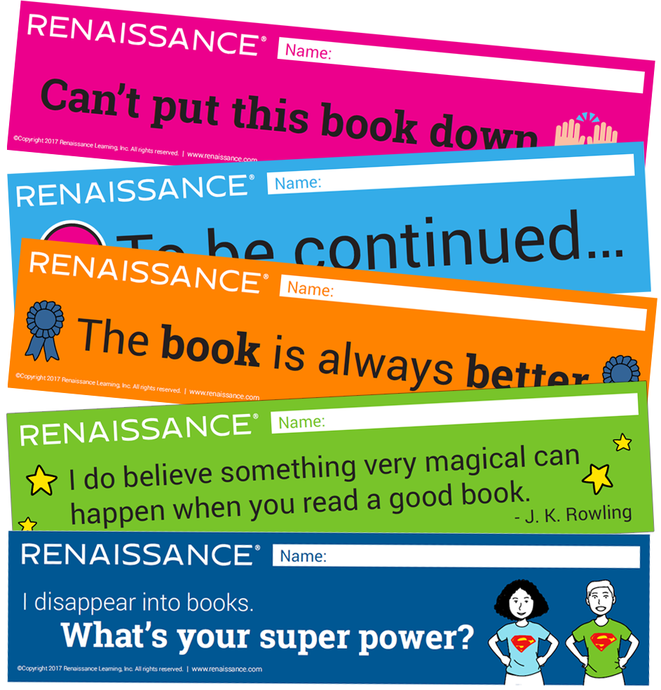 inspire students with fun bookmarks free bookmarks from renaissance