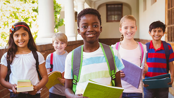 Happy students