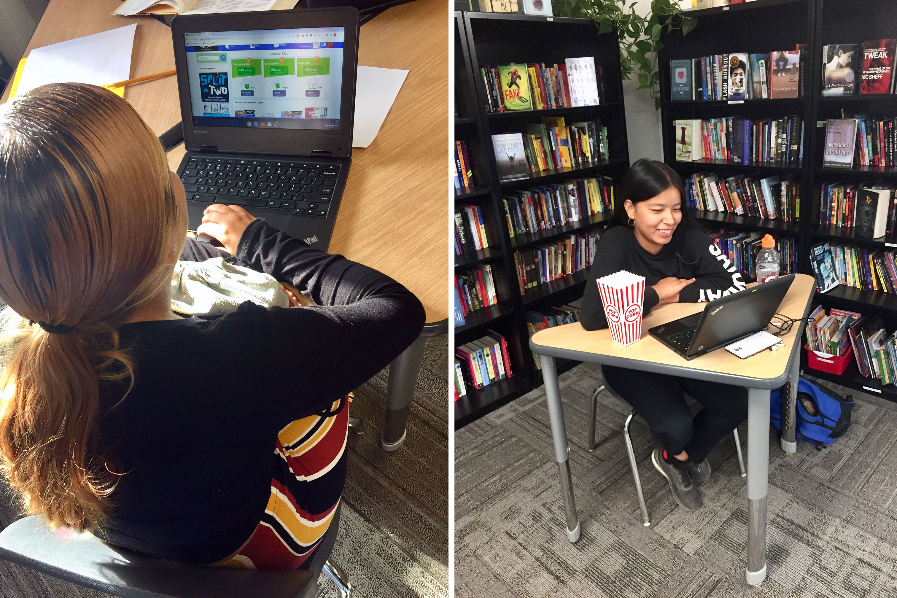 Students reading