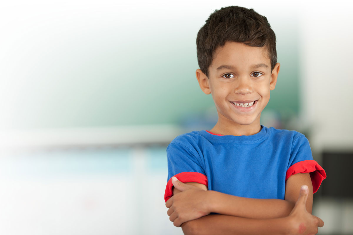 Boy in classroom