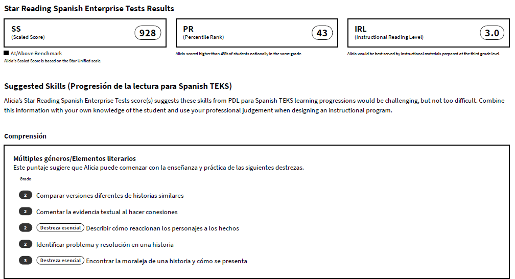 Spanish Focus Skills