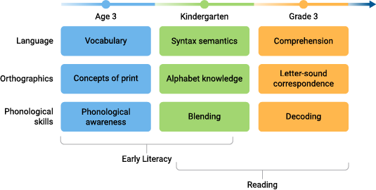 Developmental progression of literacy