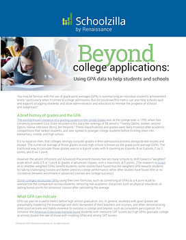 Beyond College Applications
