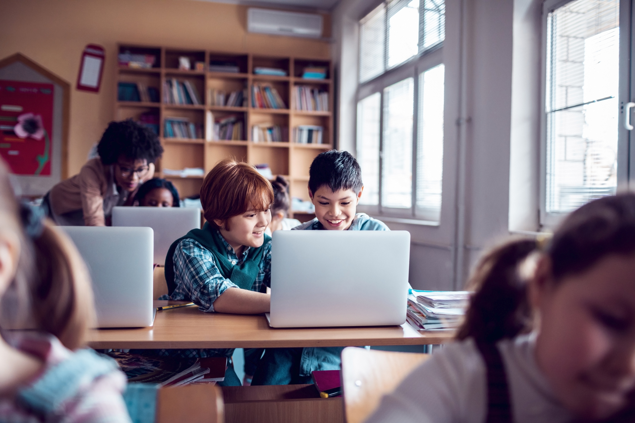 Girl on computer