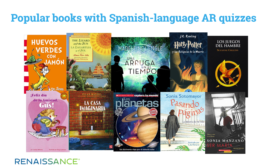 Accelerated Reader books with spanishh quizzes