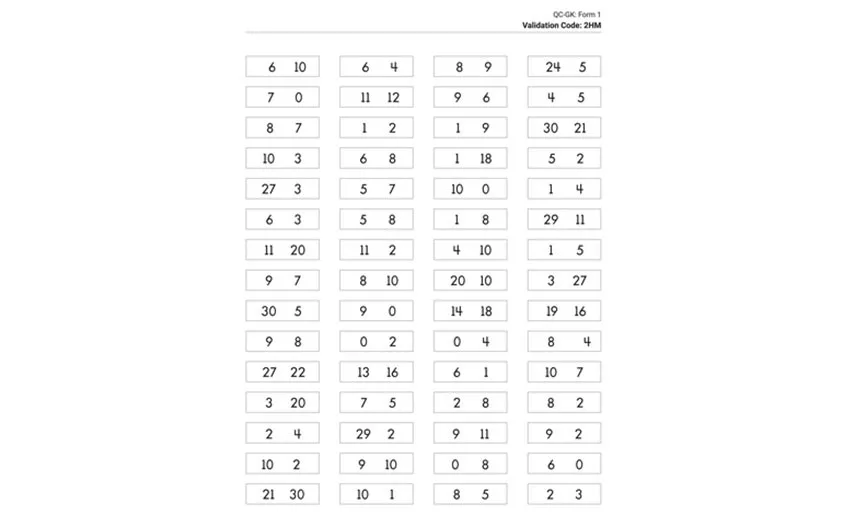 Quantity comparison