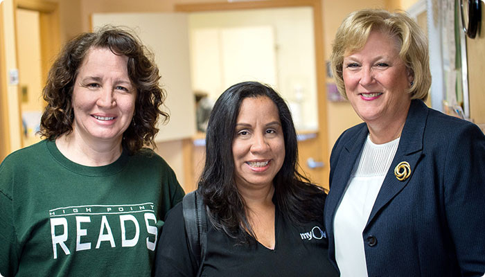 A group of smiling teachers