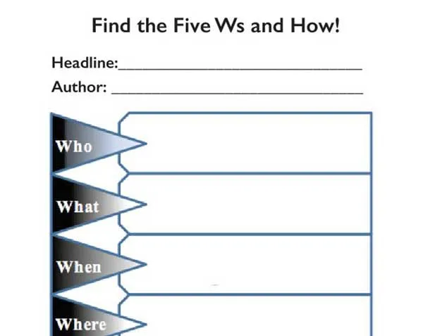 myON News screenshot - Activity Sheet