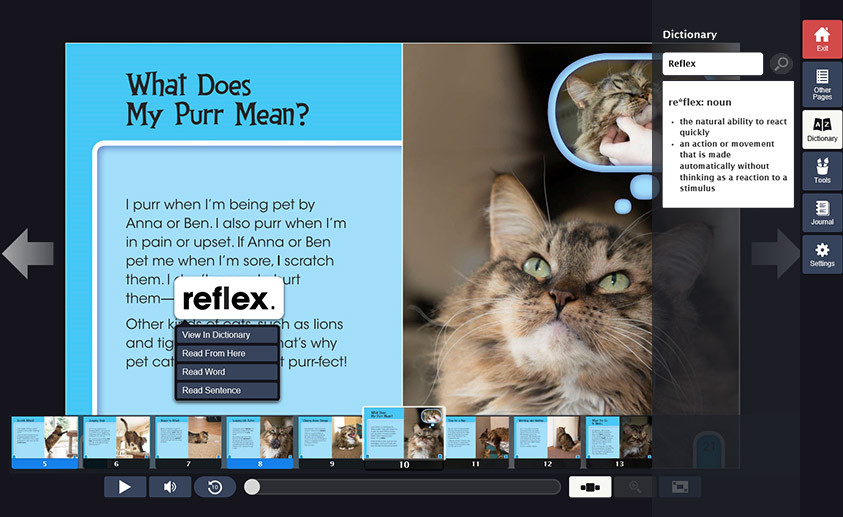 myON Skills screenshot  - What Does my Purr Mean?