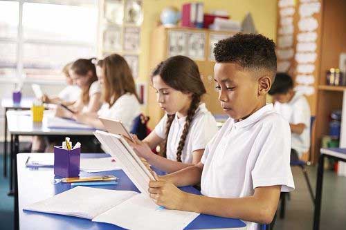 Group of students in class