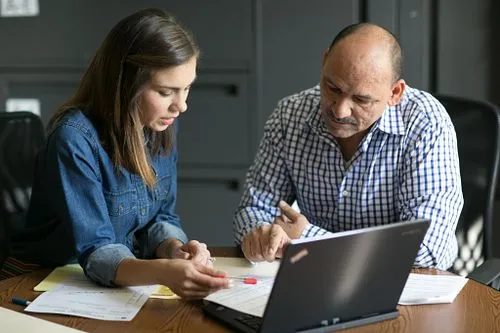 People on computer