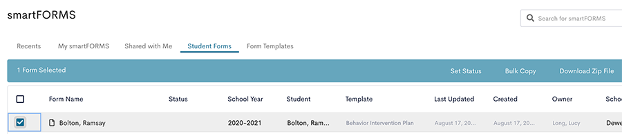 eduCLIMBER smartFORMS