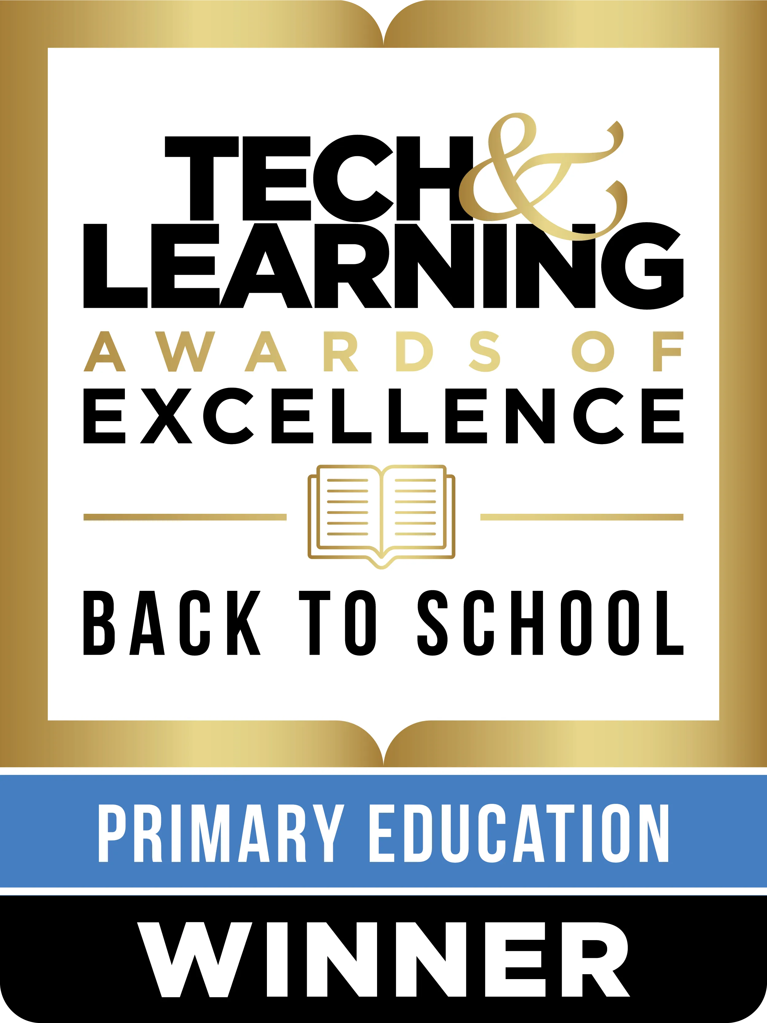 Badge for an Tech Learning award