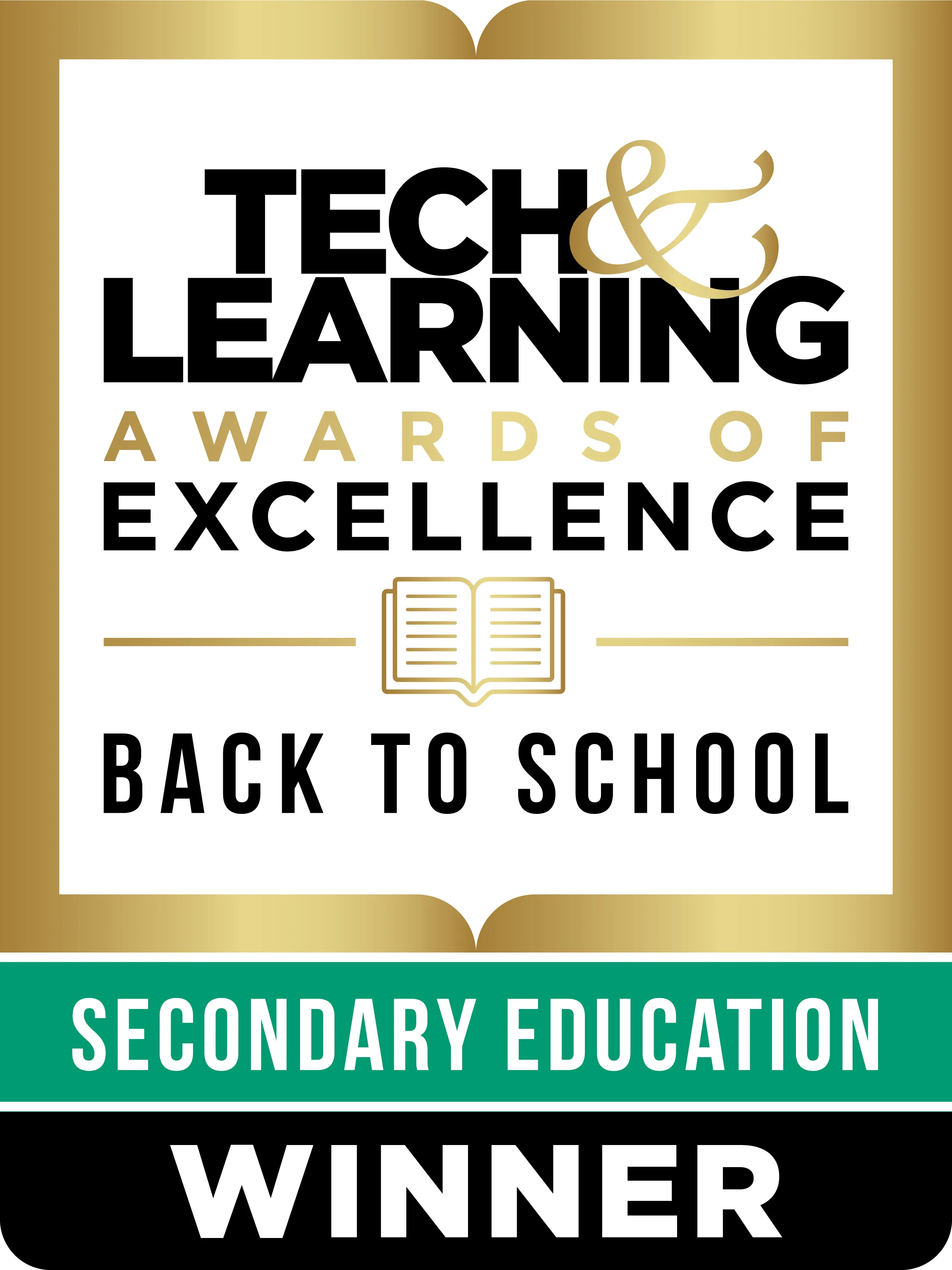 Badge for an Tech Learning award
