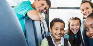 Middle Schoolers on a bus