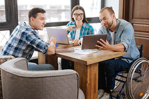 Group of teachers working