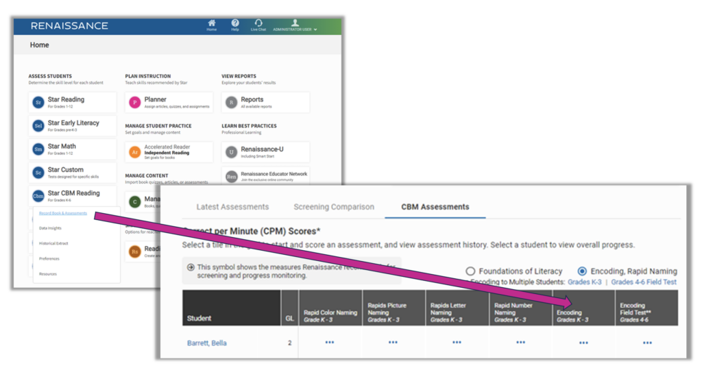 Star Record Book – Access field test