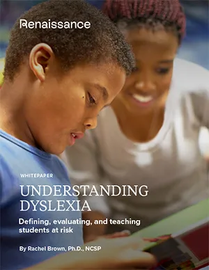 Cover of the dyslexia whitepaper