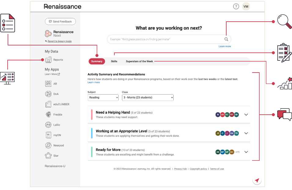 Features of Renaissance Next