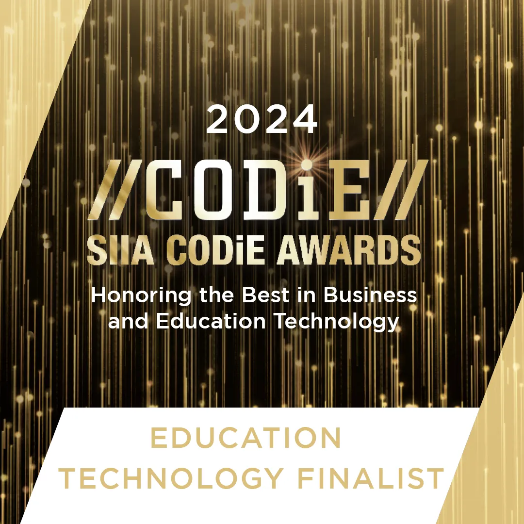 2024 CODiE SIIA CODiE awards education technology finalist badge