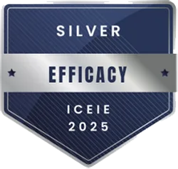 ICEIE Efficacy Silver Award 2025 badge