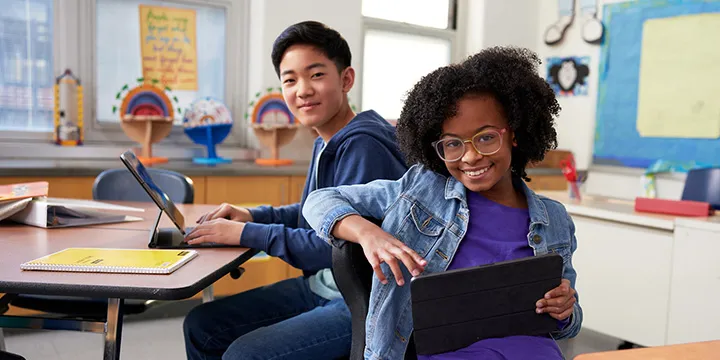 Students in a classroom