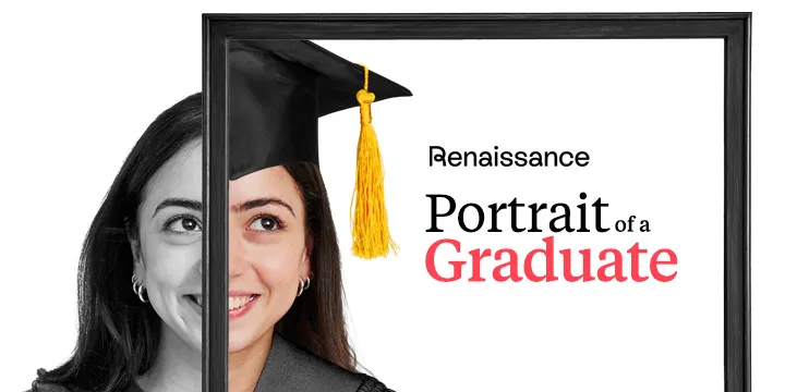 A student graduating from high school