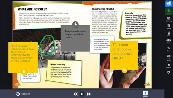 Anne Frank article in myON 