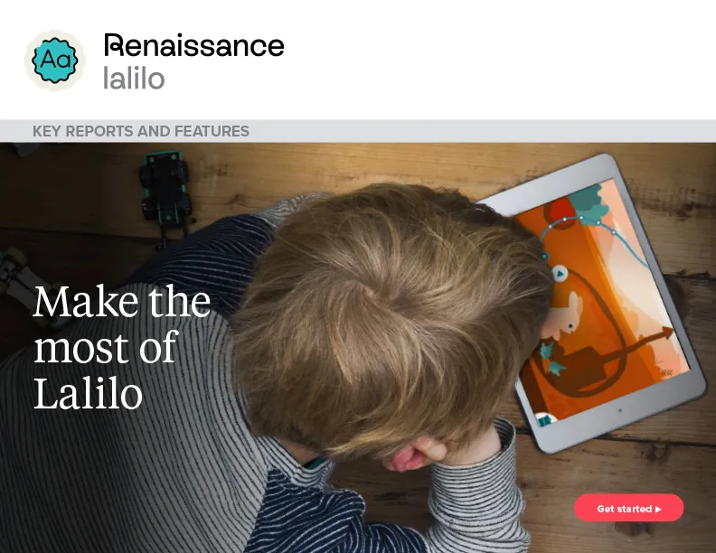 Renaissance Lalilo key reports and features brochure cover
