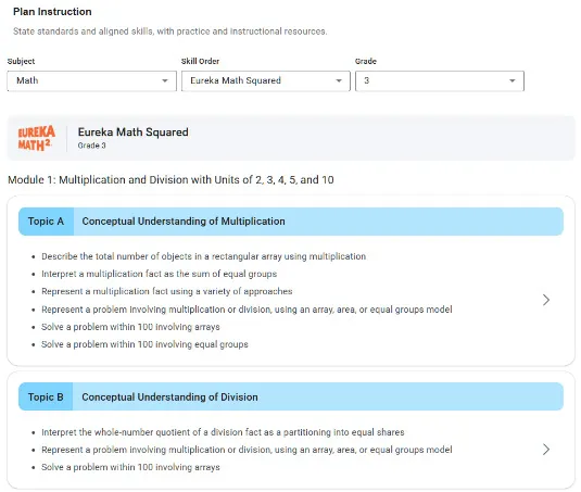 Eureka Math screenshot