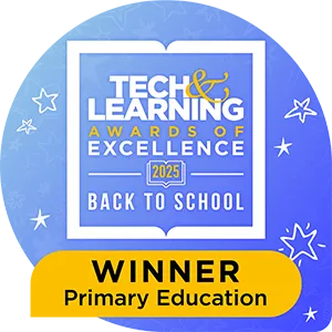 Badge for an Tech & Learning award