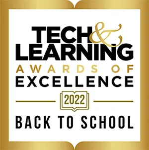 Badge for an Tech & Learning award