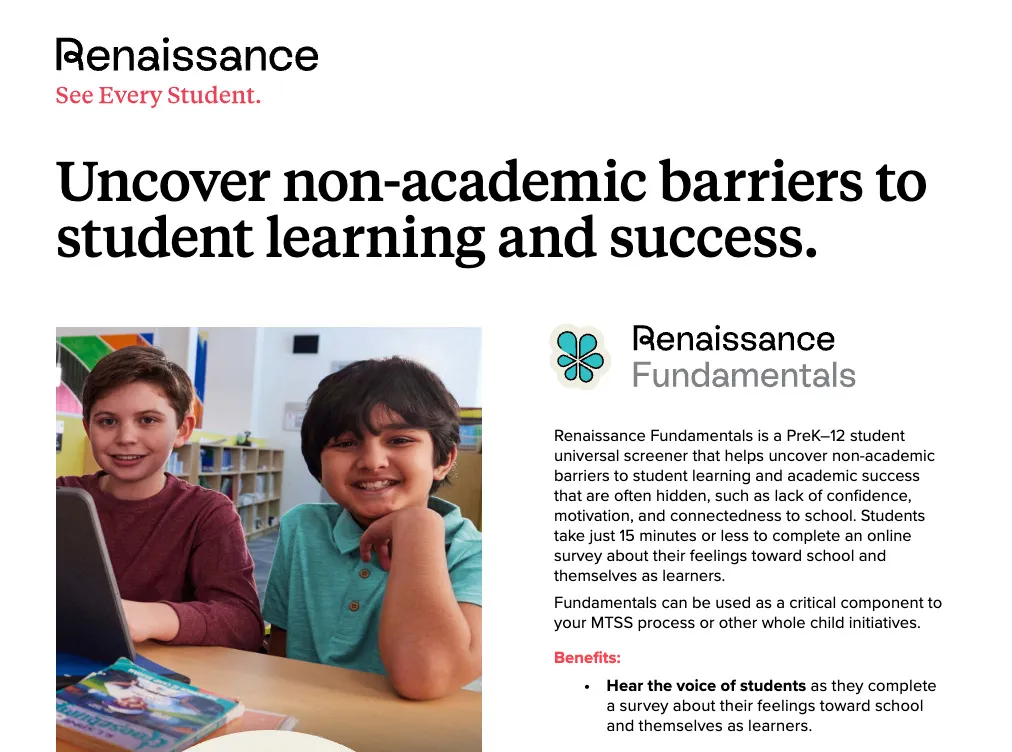 Renaissance Fundamentals flyer