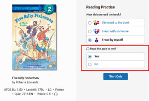 Accelerated Reader now offers full audio coverage for every quiz ...