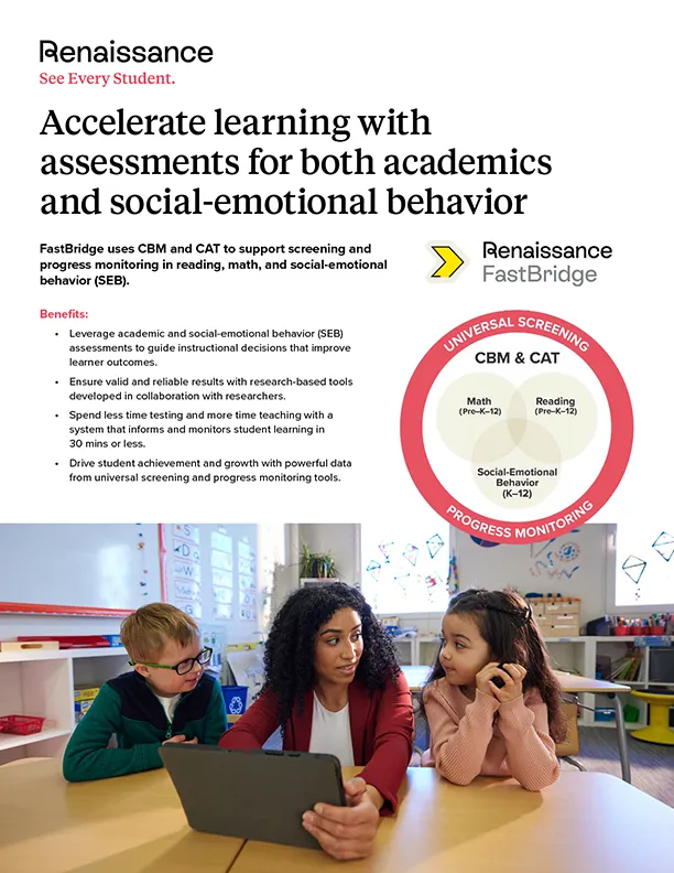 Renaissance FastBridge Overview flyer cover