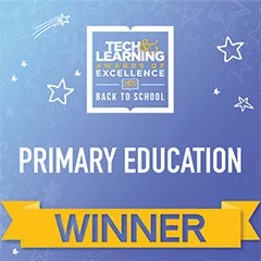 Badge for an Tech & Learning award