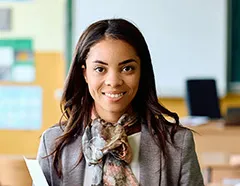 Teacher in a classroom 