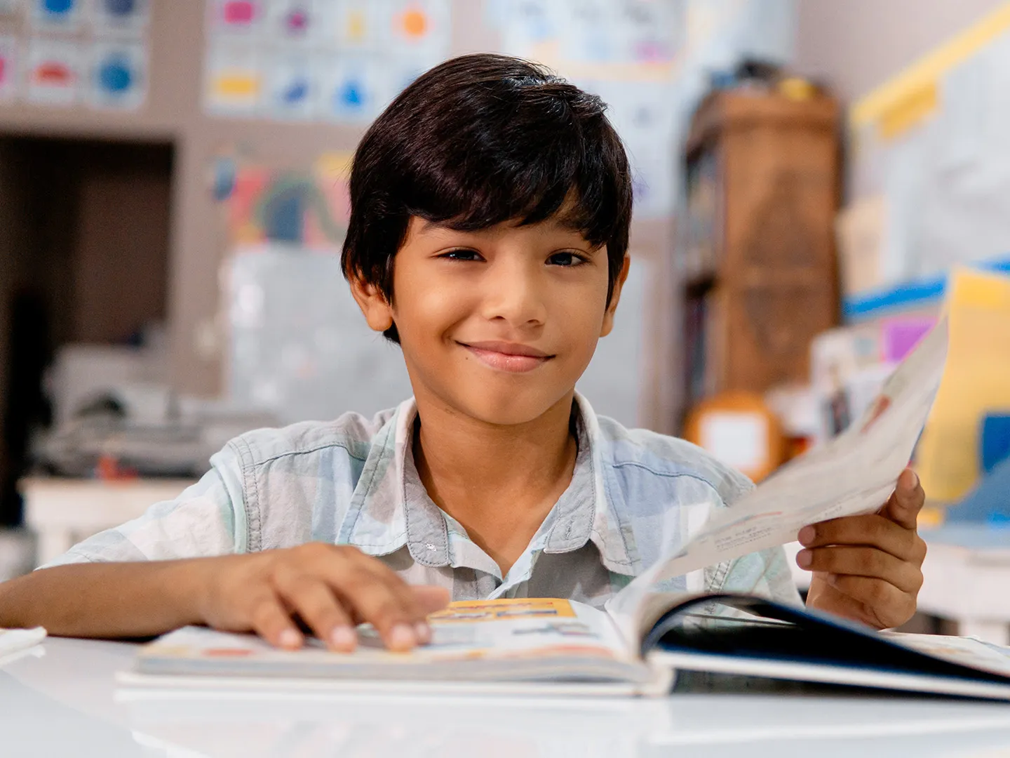 Star Lectura student in a classroom