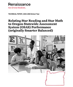 Cover of the Oregon Statewide Assessment System (OSAS) Performance paper