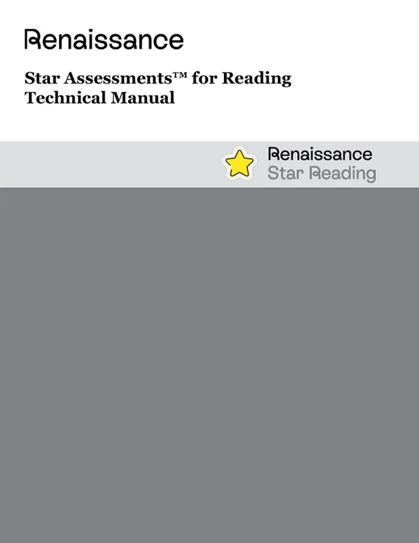 Cover of the Star Reading Technical Manual