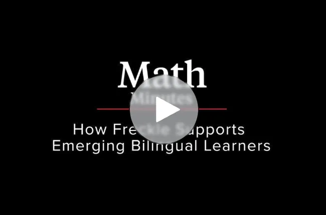How Freckle Supports Emerging Bilingual Learners video cover