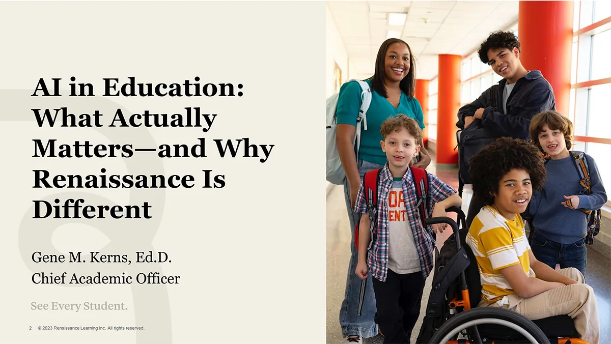 AI in Education webinar slide deck cover image