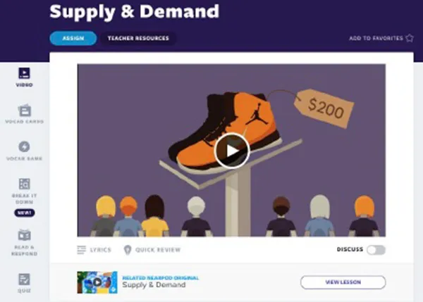 Flocabulary product screenshot