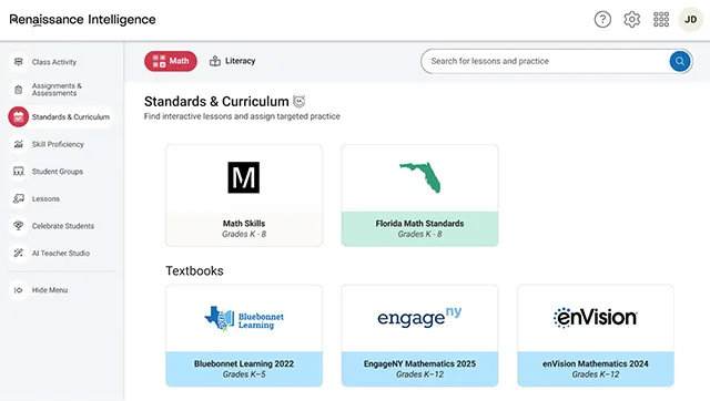 Renaissance Math: Skill proficiency for math leaders