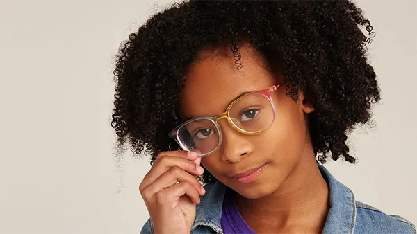 A middle school-aged female student