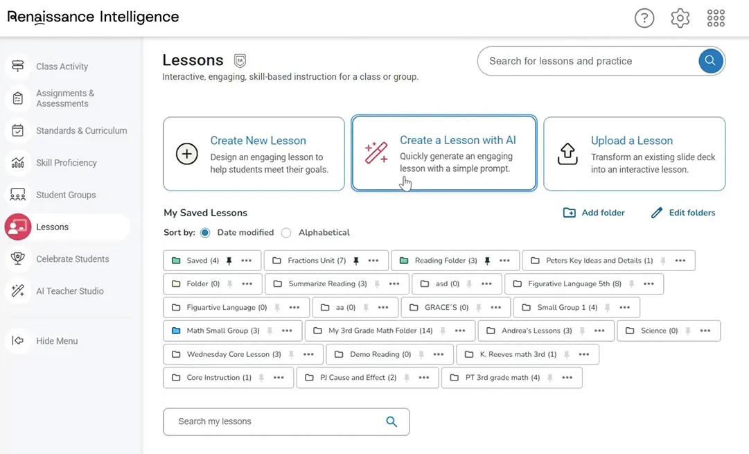 Instructional planning and delivery in Renaissance Literacy